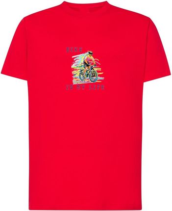 T-Shirt męski nadruk Rower Logo r.XXL