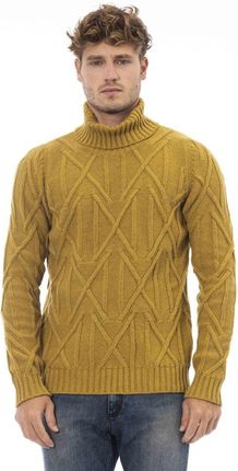 Swetry marki Alpha Studio model AU7440GE kolor Zółty. Odzież męska. Sezon: