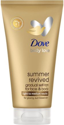 Dove Summer Revived mleczko Samoopalające Do Twarzy I Ciała Odcień Light To Medium 75ml