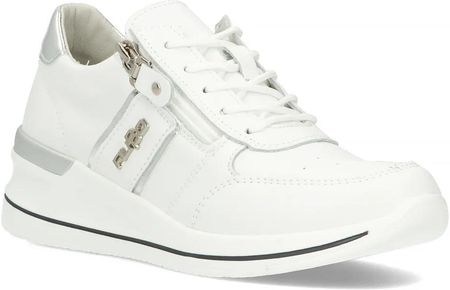 Skórzane sneakersy damskie Filippo DP6083/24 WH biały