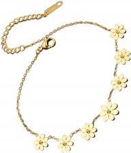 Pozłacana Złota 18K Bransoletka Stal Chirurgiczna