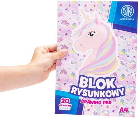 Astra Spółka Akcyjna Blok Rysunkowy Bia?Y Astrapap A4 20 Ark "Pixelamp