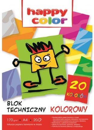 Gdd Blok Techniczny A4/20K Kolor Happy Color
