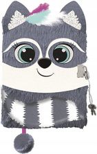 Zdjęcie St-Majewski Pamiętnik A5 Włochacz Z Kłódką 3D Racoon 96 K. - Żnin
