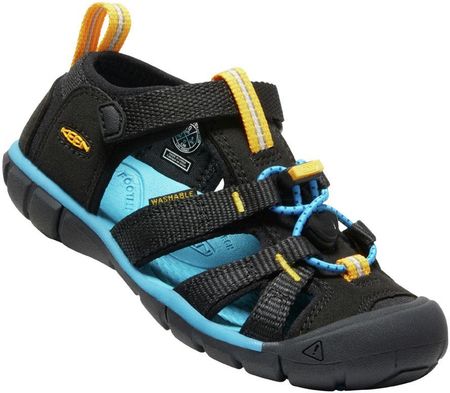 Buty sandały sportowe dziecięce Keen Seacamp II CNX Black Keen Yellow