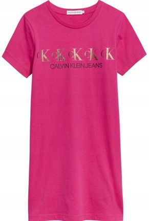 Calvin Klein Jeans sukienka IG0IG00911 TP1 różowy