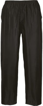 Portwest Klasyczne Spodnie Przeciwdeszczowe (Black, Xl)