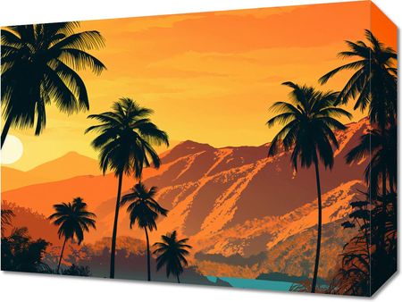 Zakito Posters Obraz 40X30Cm Zachód Słońca Na Wyspach