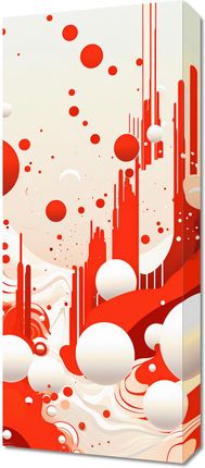 Zakito Posters Obraz 30X70Cm Krwiście Czerwone Wibracje
