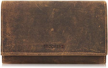 Portfel skórzany BRODRENE G-32 brązowy