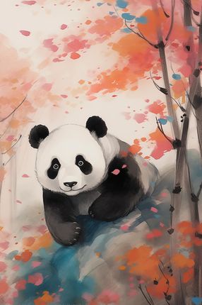Zakito Posters Plakat 61X91,5Cm Panda Wśród Klonów