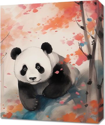 Zakito Posters Obraz 50X60Cm Panda Wśród Klonów
