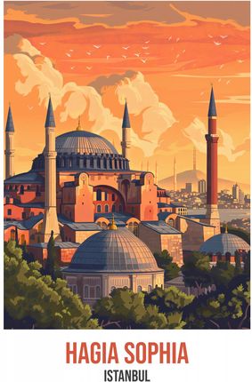Zakito Posters Plakat 56,6X86,4Cm Hagia Sophia Istanbul