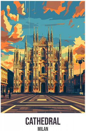 Zakito Posters Plakat 21X29,7Cm Cathedral Milan