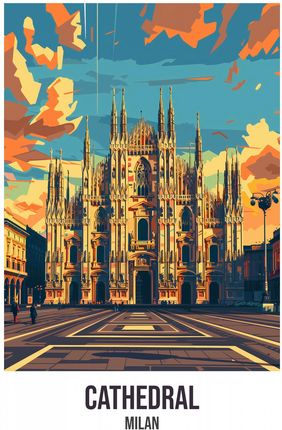 Zakito Posters Plakat 25X35Cm Cathedral Milan