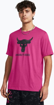Under Armour Koszulka Treningowa Męska Project Rock Payoff Graphic Astro Pink Downpour Gray