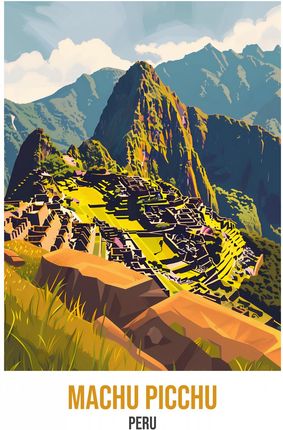 Zakito Posters Plakat 15X20Cm Machu Picchu