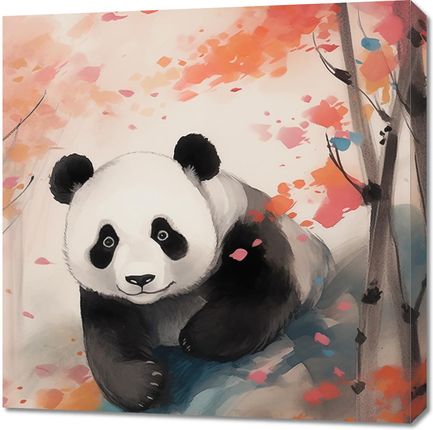 Zakito Posters Obraz 70X70Cm Panda Wśród Klonów