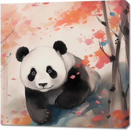 Zakito Posters Obraz 90X90Cm Panda Wśród Klonów