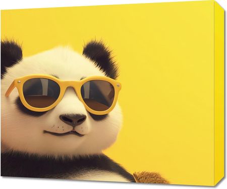 Zakito Posters Obraz 60X50Cm Panda W Wakacyjnym Nastroju