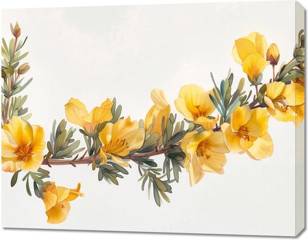 Zakito Posters Obraz 90X70Cm Żółte Kwiaty