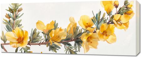 Zakito Posters Obraz 100X40Cm Żółte Kwiaty