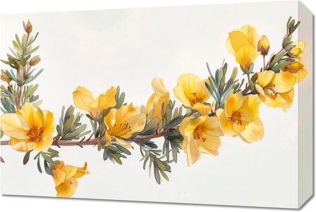 Zakito Posters Obraz 60X40Cm Żółte Kwiaty