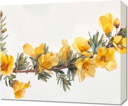 Zakito Posters Obraz 60X50Cm Żółte Kwiaty
