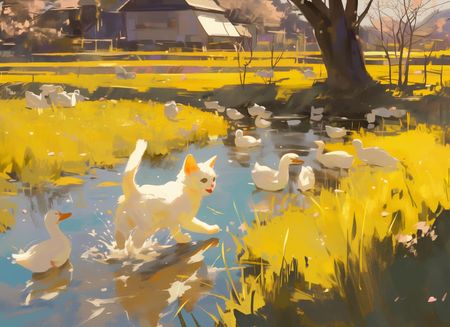 Zakito Posters Plakat 55X40Cm Słońce Na Wsi