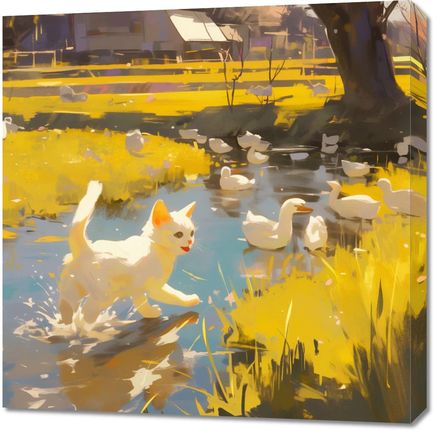 Zakito Posters Obraz 70X70Cm Słońce Na Wsi