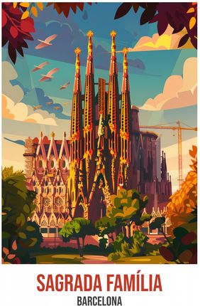 Zakito Posters Plakat 40X60Cm Sagrada Família