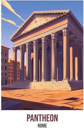 Zakito Posters Plakat 15X20Cm Pantheon Rome