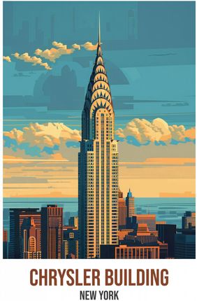 Zakito Posters Plakat 30X40Cm Chrysler Building New York