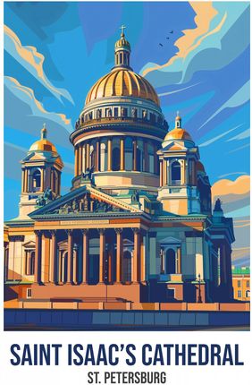Zakito Posters Plakat 60X80Cm Saint Isaac'S Cathedral St. Petersburg