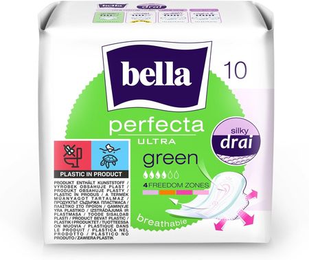 TzMO Podpaski Bella Perfecta Ultra Green 10 sztuk