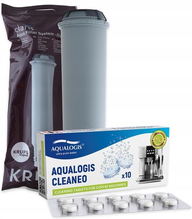 Aqualogis Zestaw Krups Filtr Krups F08801 Cleaneo 10szt.