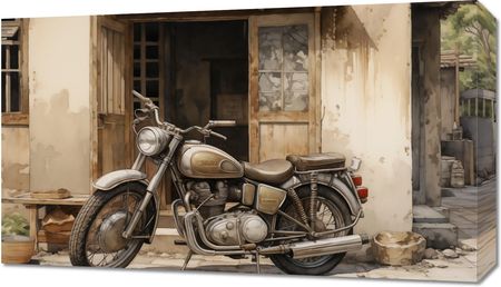 Zakito Posters Obraz 70X40Cm Motocyklowa Samotna Eskapada