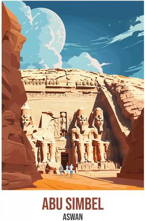 Zakito Posters Plakat 30X40Cm Abu Simbel Aswan