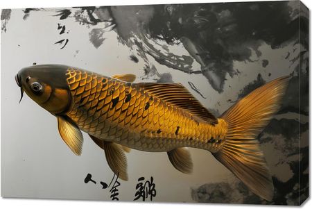 Zakito Posters Obraz 90X60Cm Spokojna Ryba Koi
