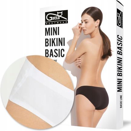 Majtki bezszwowe Gatta Mini Bikini Basic White L
