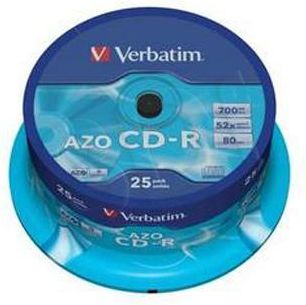 Verbatim CD-R 700MB 52x Cake 25szt CRYSTAL