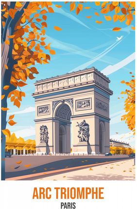 Zakito Posters Plakat 40X60Cm Arc Triomphe Paris