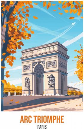 Zakito Posters Plakat 67,5X95Cm Arc Triomphe Paris