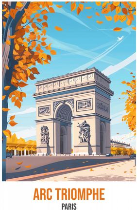 Zakito Posters Plakat 68X101Cm Arc Triomphe Paris