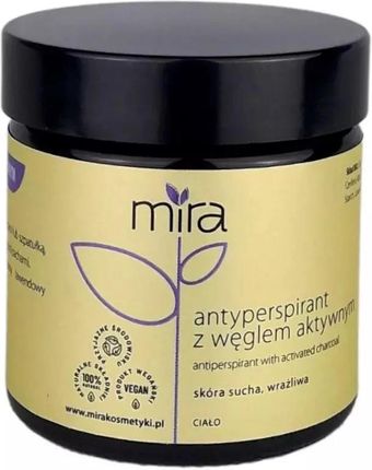 Mira Naturalny Antyperspirant W Kremie Z Węglem Aktywnym 50g