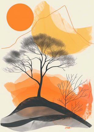 Zakito Posters Plakat 64X90Cm Drzewo Na Przestrzeni