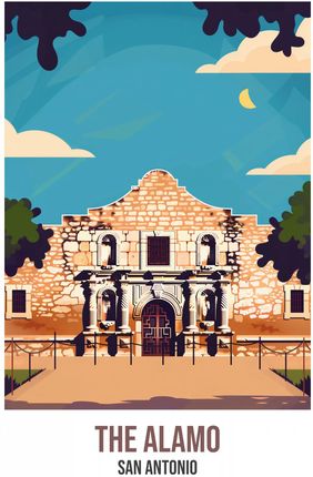 Zakito Posters Plakat 30X40Cm The Alamo San Antonio