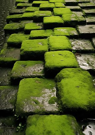 Zakito Posters Plakat 21X29,7Cm Zielona Mozaika