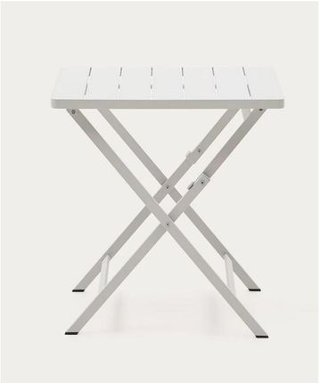 La Forma Stół Ogrodowy Składany Torreta Biały Aluminium 70,0X70,0 J0100072Nn05 