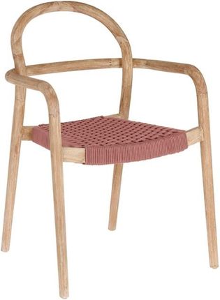 La Forma Krzesło Sheryl Terracotta Lite Drewno Lina 83x57x56 (CC5078J86)